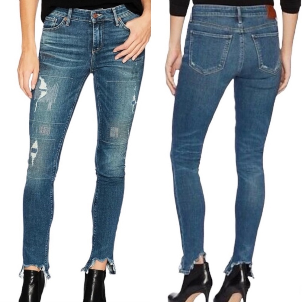 NWT Lucky Brand Ava Skinny Ankle Stitched Jean in South Lake Size 25/ Size 0 - Picture 2 of 14